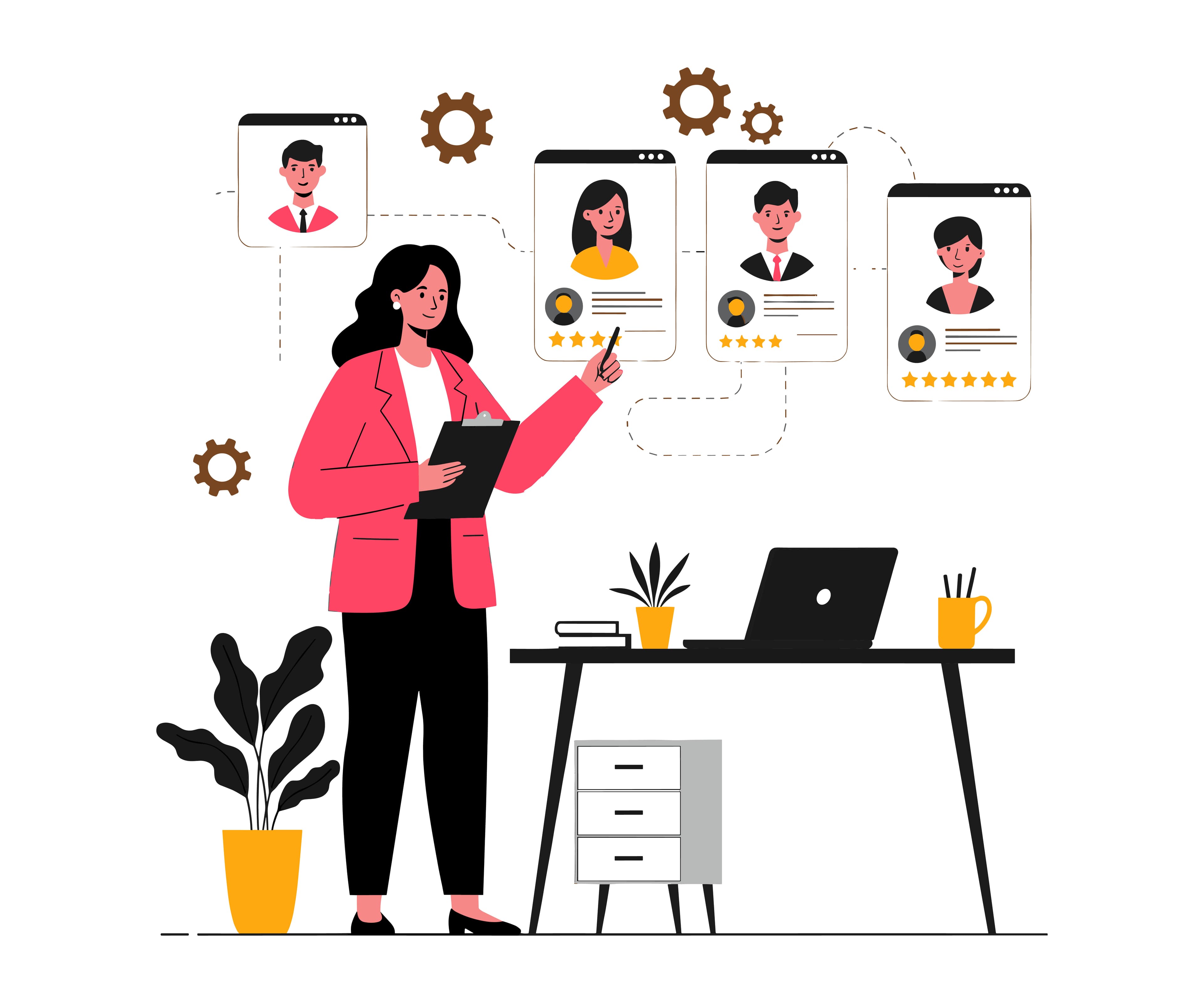 Employee profiles connected across HR workflows