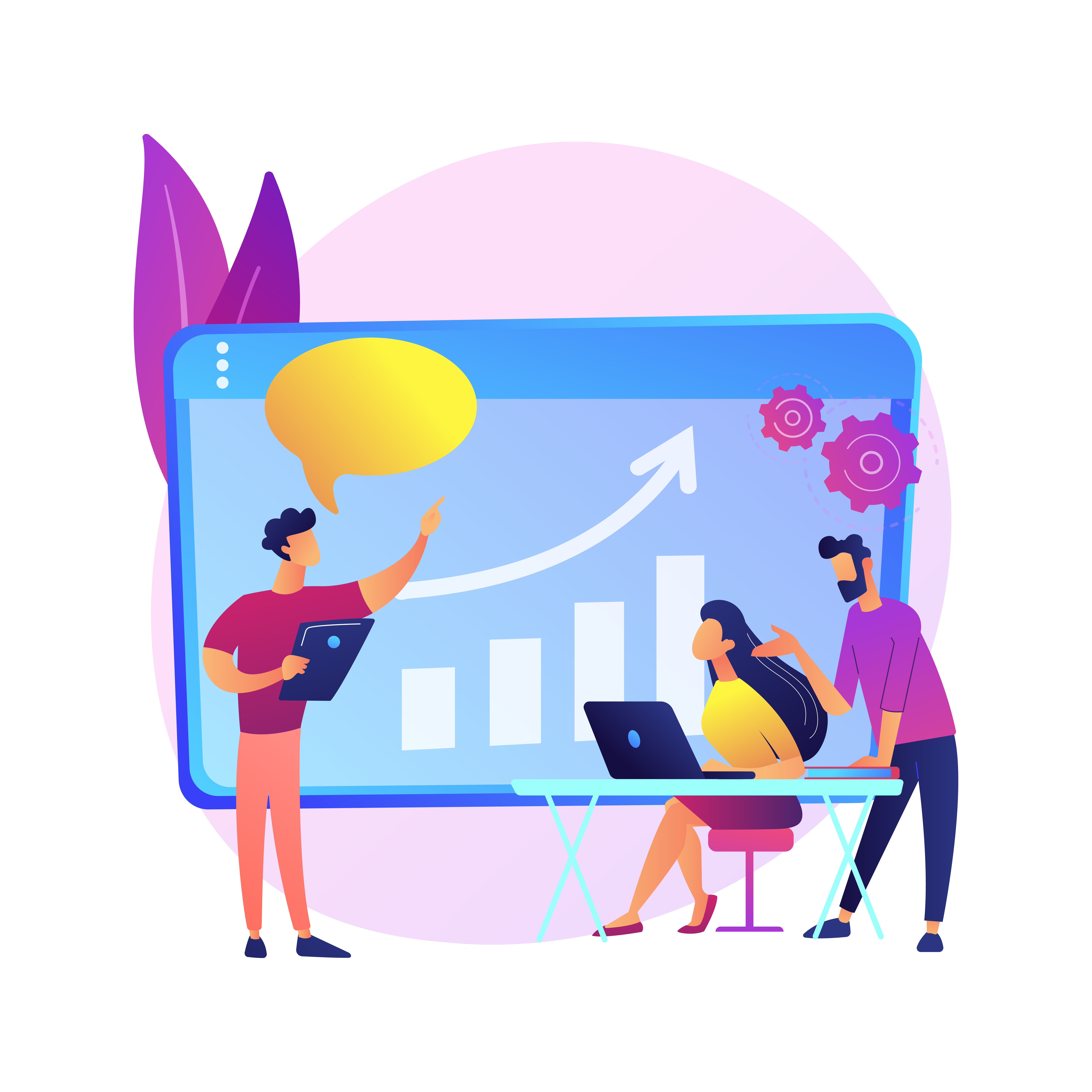 Agency team meeting and mentorship