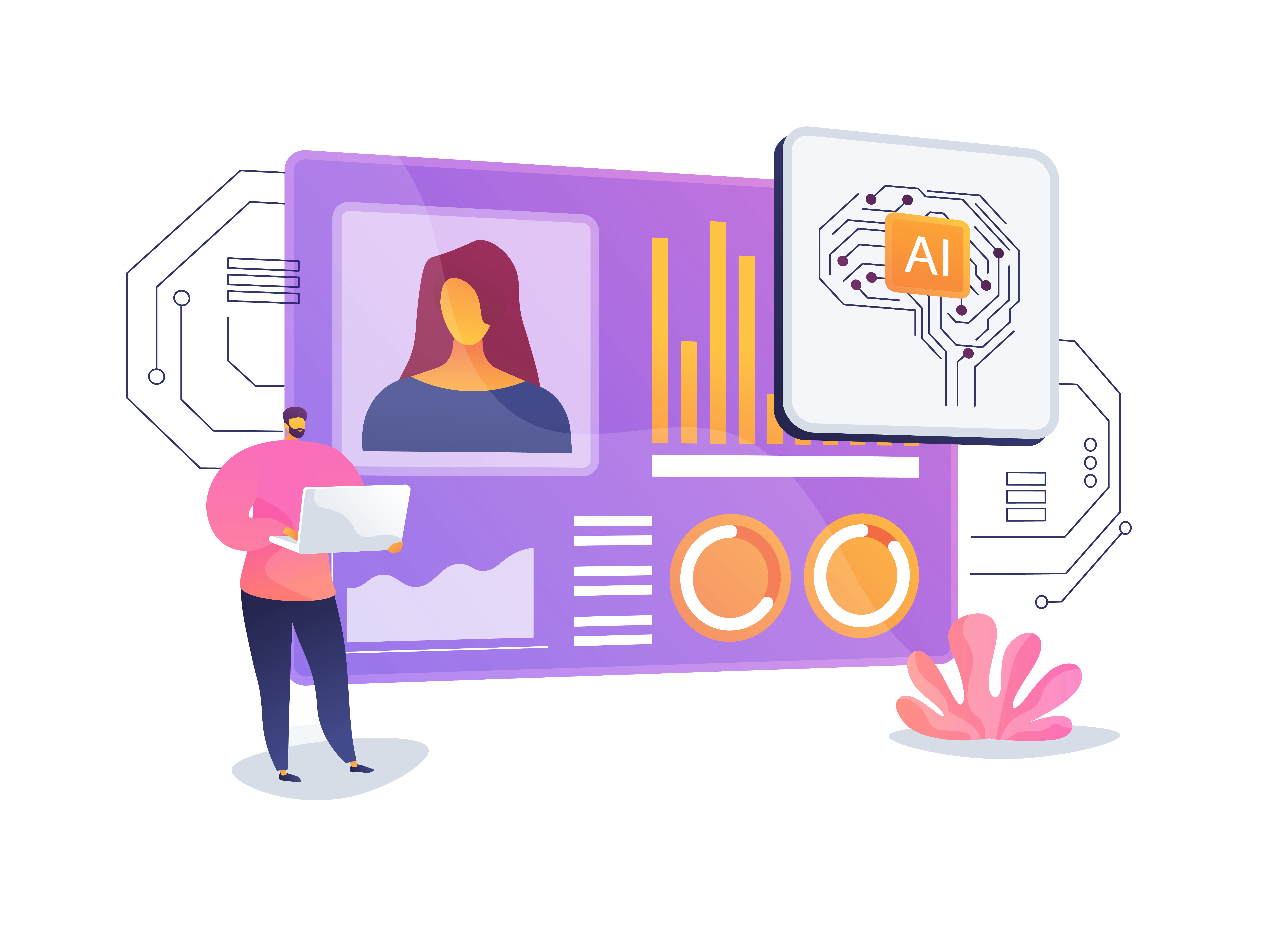 HR team interacting with AI assistant